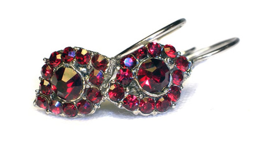 Photo Credit: ear-rings with garnet image by Julija Sapic from <a href='http://www.fotolia.com'>Fotolia.com</a> Fine garnets mined in the U.S. are known as American rubies.