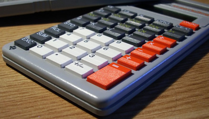 Photo Credit: hand calculator image by MateiA from <a href='http://www.fotolia.com'>Fotolia.com</a> Use a calculator to calculate the heat of sublimation of PI3.