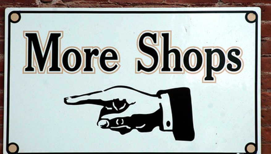 Photo Credit: more shops image by mavrick from <a href='http://www.fotolia.com'>Fotolia.com</a> Location is important.