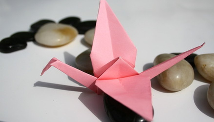 La grulla es un proyecto de origami tradicional.