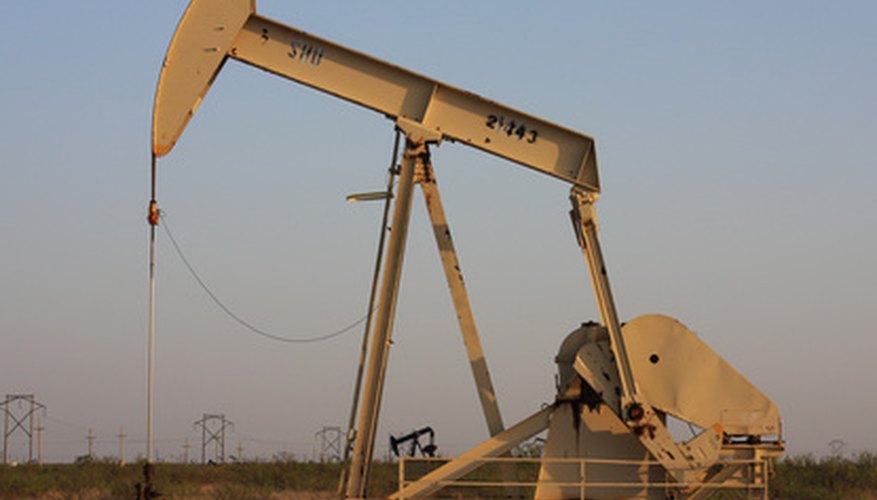 Oilfield Pump Jack in Texas Oil Patch