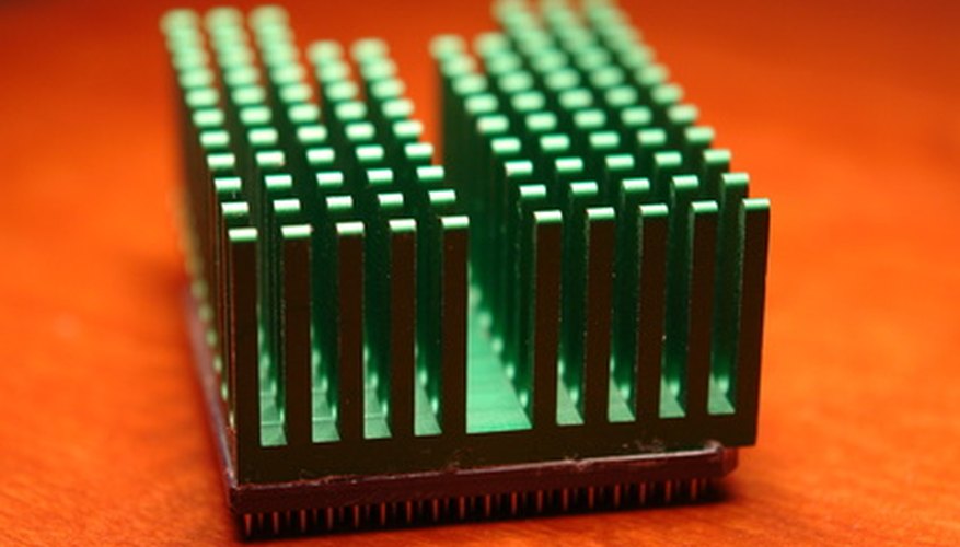 Un disipador de calor de una computadora, que es un tipo de difusor de calor.