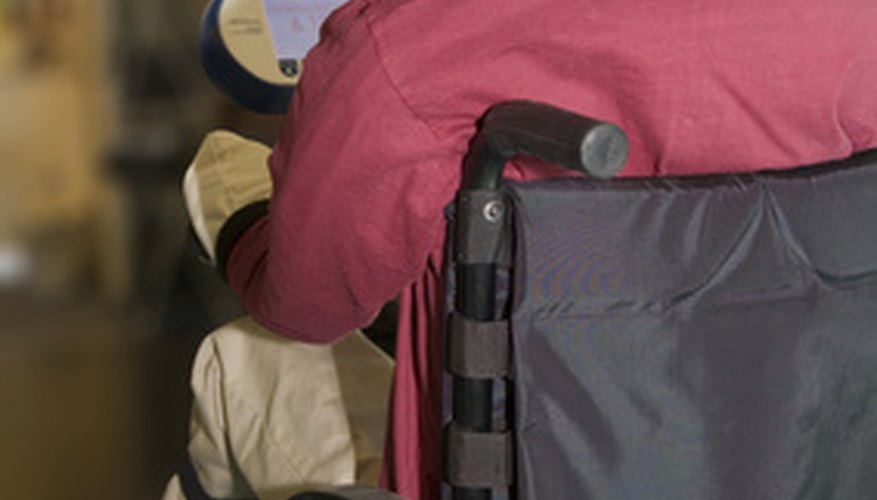 Photo Credit: mobilität für behinderte image by Digitalpress from <a href='http://www.fotolia.com'>Fotolia.com</a> The ADA requires that resonable accommodations should be made for persons with disabilities.