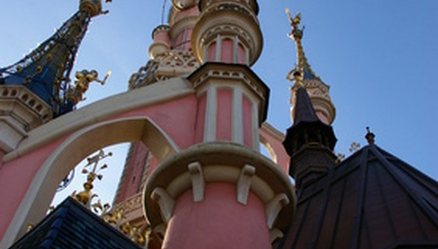 Castillo Disney situado en París, Francia.
