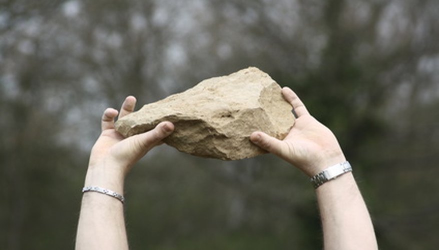 Stones will remain at rest until a force causes them to move.