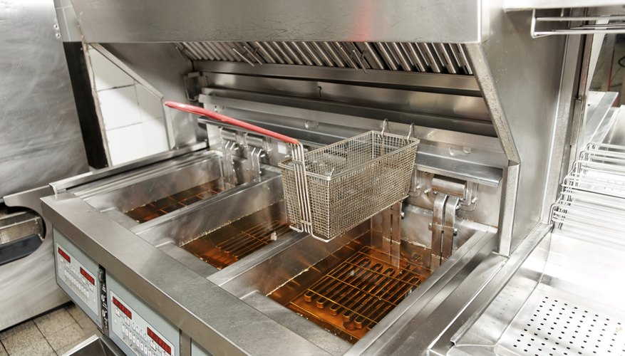 Deep fryer with oil
