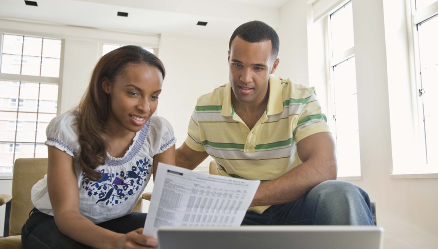 Couple on computer