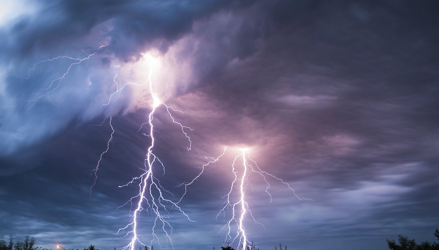 Photo Credit: Mihai Simonia/iStock/Getty Images Stay in your car in an electrical storm. It forms a Faraday cage and shields you.