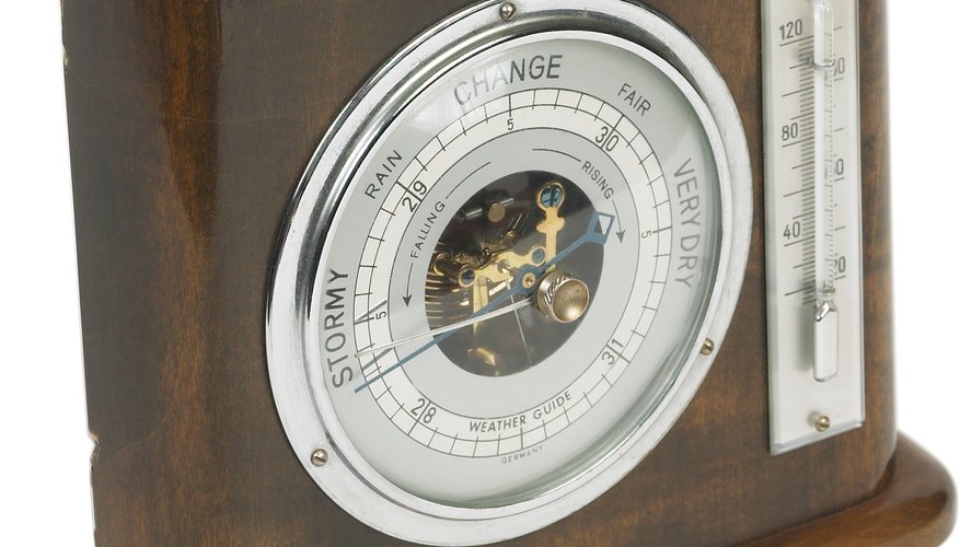 Changes in barometric pressure are usually accompanied by changing weather. Changes in barometric pressure are usually accompanied by changing weather.