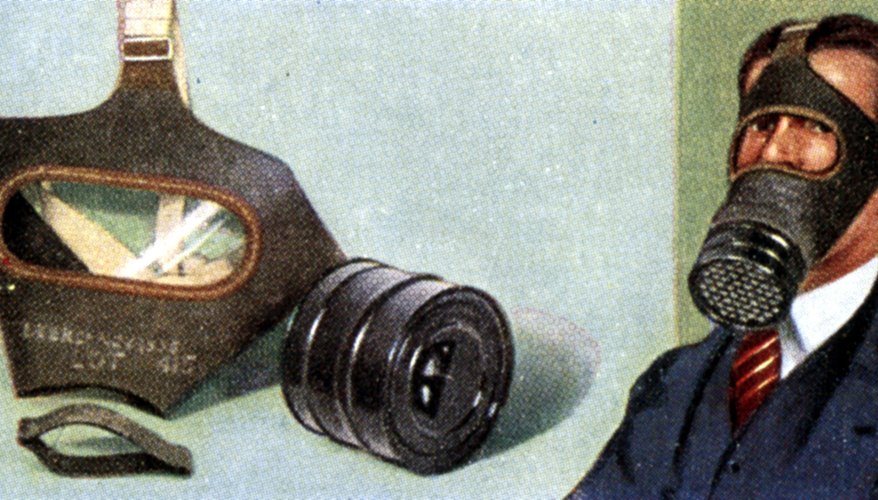 La distintiva máscara de gas puede ser una actividad educativa de artes y artesanías.