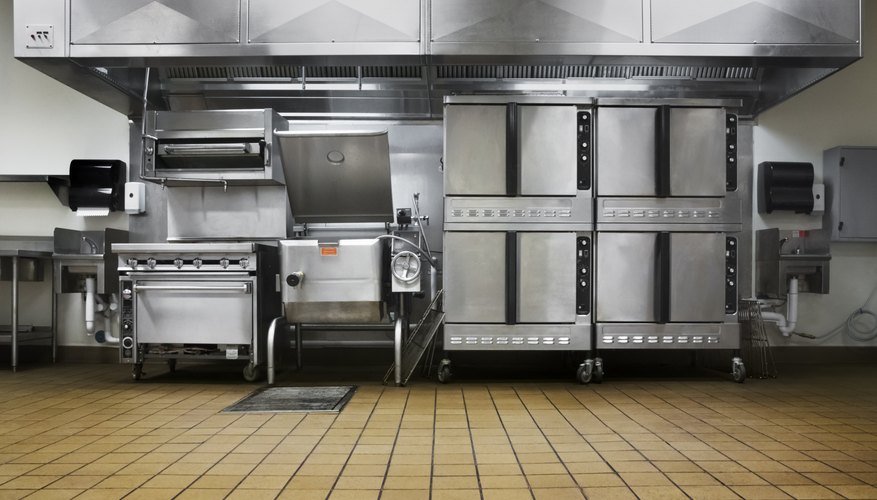 Photo Credit: Yuko Hirao/iStock/Getty Images Empty restaurant kitchen