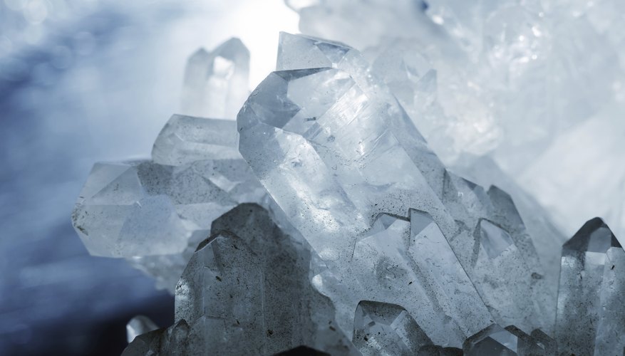 Photo Credit: GreenSeason/iStock/Getty Images Quartz crystals are often used as semi-precious gems.