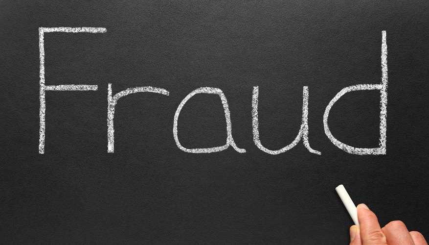 Photo Credit: Stephen Rees/iStock/Getty Images Close up of the word fraud.