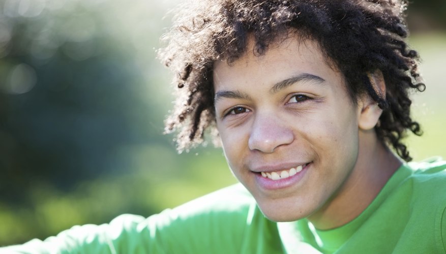 Close-up of smiling young teenager Close-up of smiling young teenager