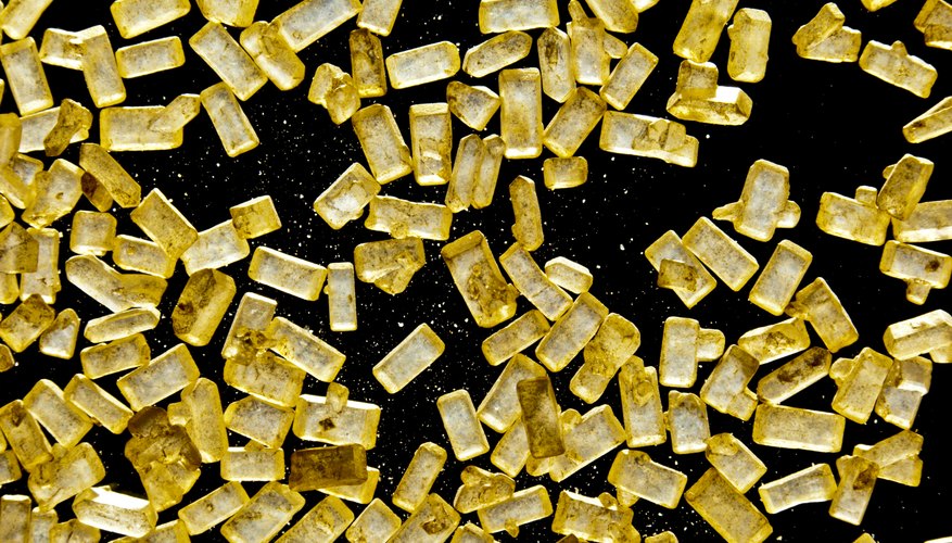 Macro view of sugar particles Macro view of sugar particles