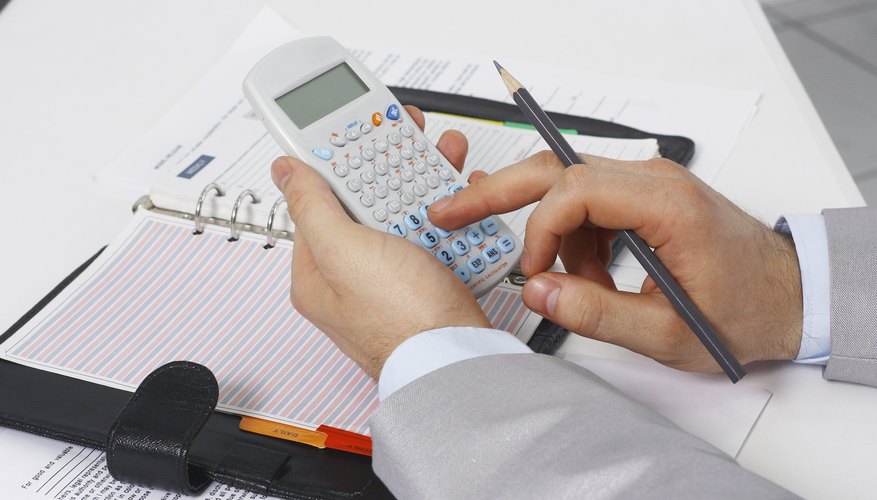 Businessman working with documents in the office
