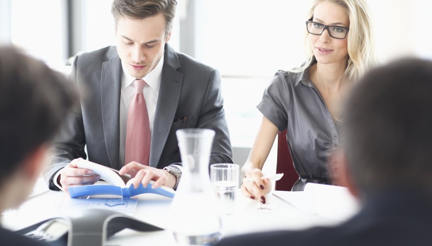 Business colleagues in meeting