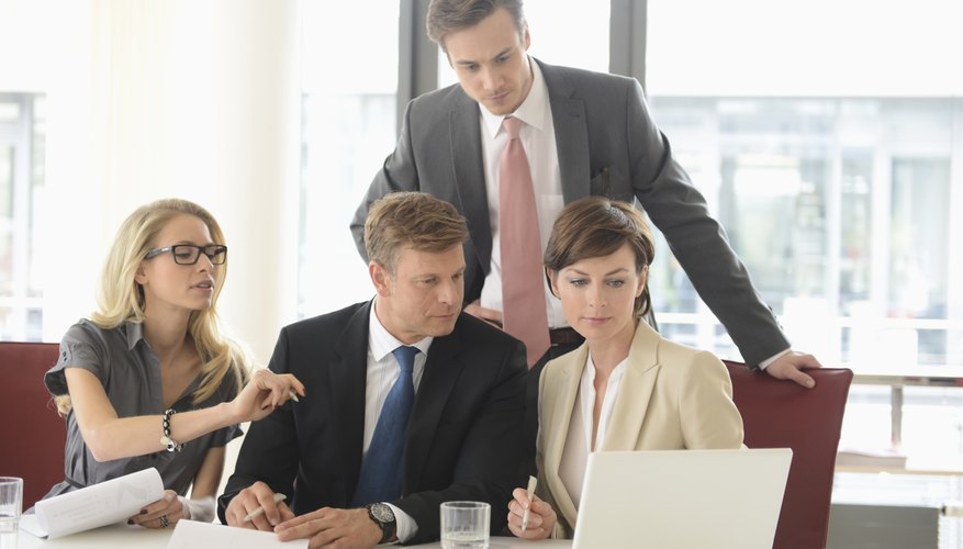 Business colleagues in meeting