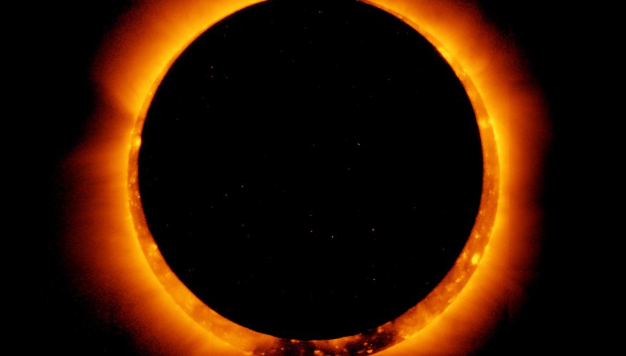 The moon achieving an annular eclipse in May 2012. The moon achieving an annular eclipse in May 2012.