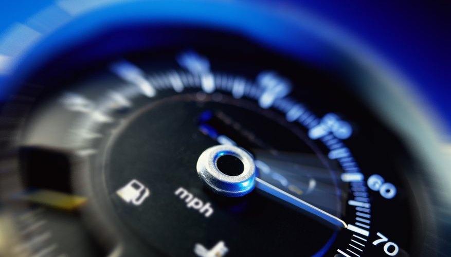 tungsten toned close-up of a speedometer