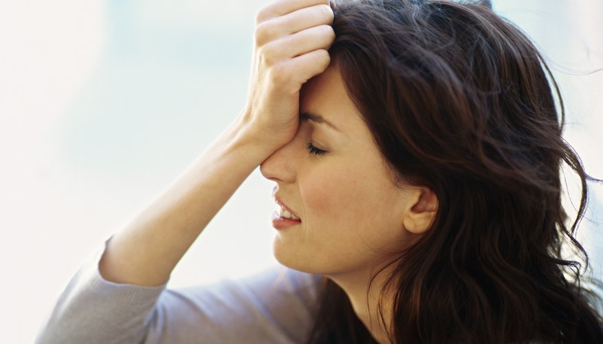 Woman with headache Woman with headache