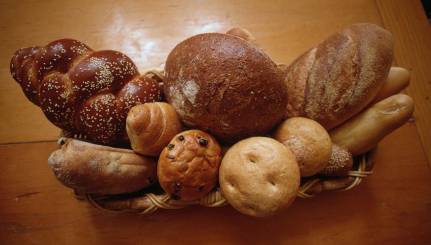 Basket of fresh baked breads