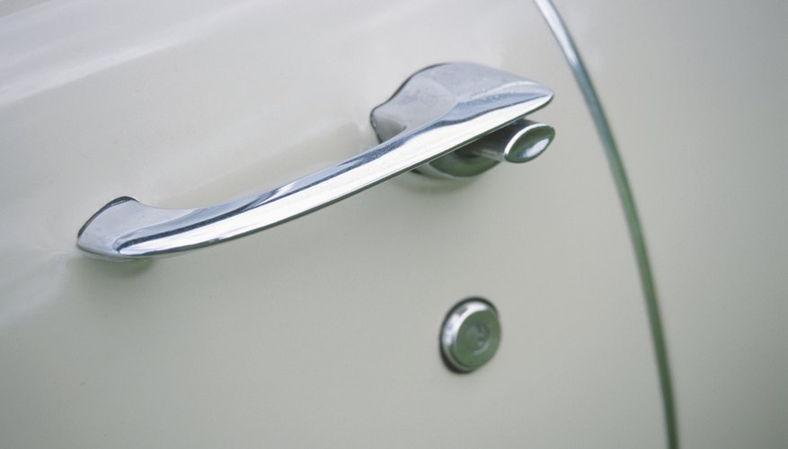 Antique automobile door handle