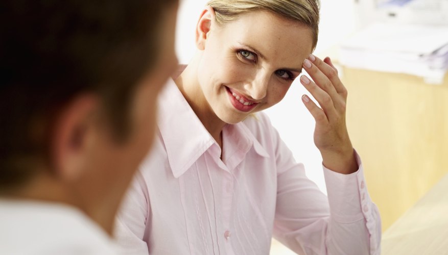 Complimenting her hairstyle may be safer than telling her she has great legs. Complimenting her hairstyle may be safer than telling her she has great legs.