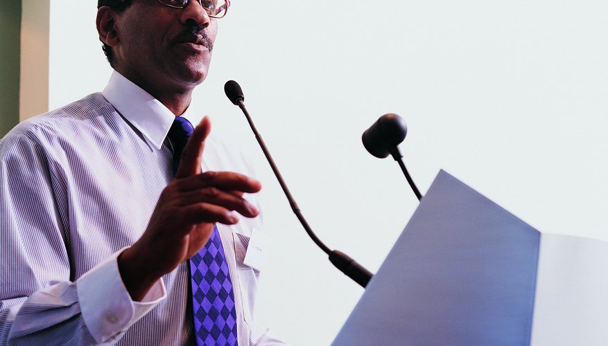 Photo Credit: Digital Vision./Digital Vision/Getty Images Speech