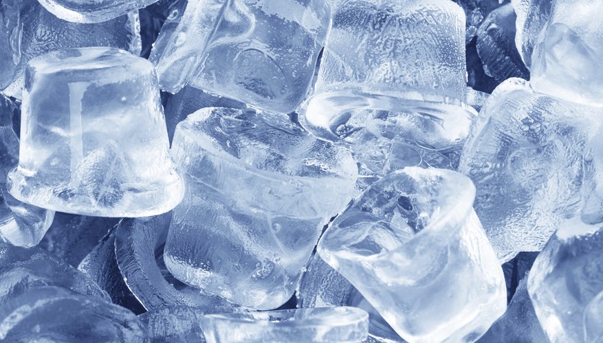 Close up of ice cubes Close up of ice cubes