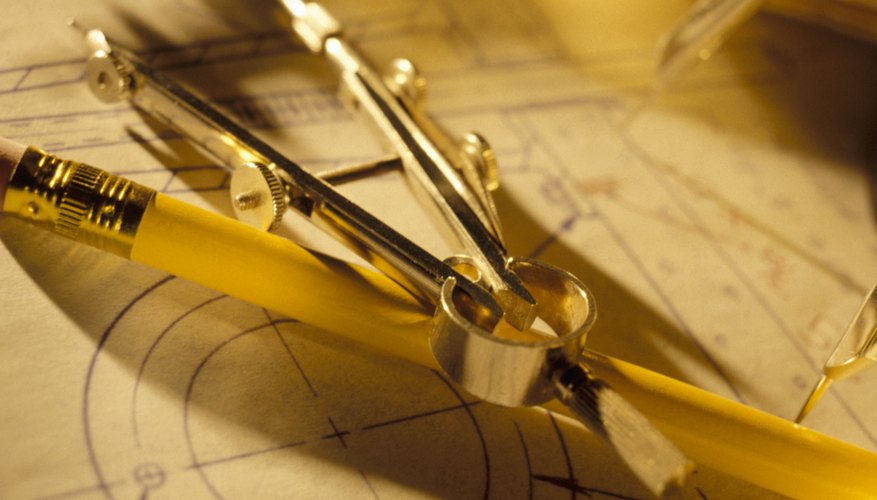 Photo Credit: Hemera Technologies/Photos.com/Getty Images A compass is used to draw arcs and circles.