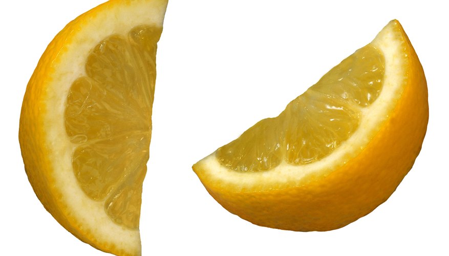 The highly acidic nature of lemon stains limestone walls. The highly acidic nature of lemon stains limestone walls.
