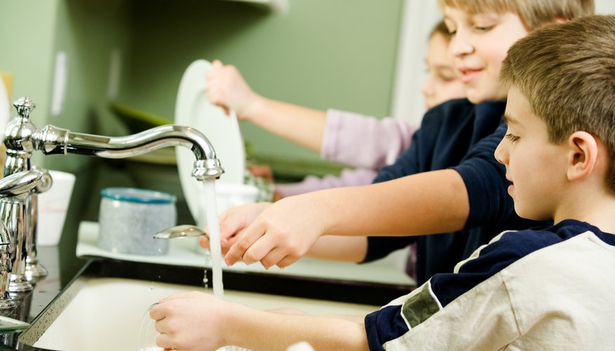 Teach kids from an early age that all family members help with chores. Teach kids from an early age that all family members help with chores.