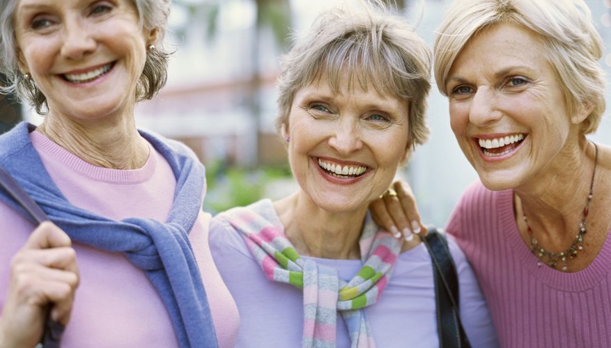 Group of elderly people. Group of elderly people.