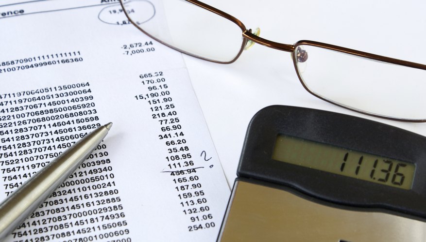 Checking bank statement