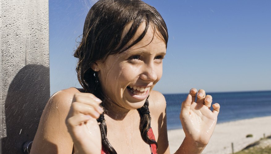 A solar shower probably won't warm you up on a cold day. A solar shower probably won't warm you up on a cold day.
