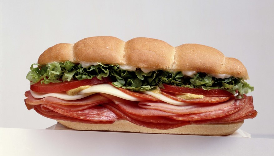 A sandwich with all four macromolecules represented. A sandwich with all four macromolecules represented.