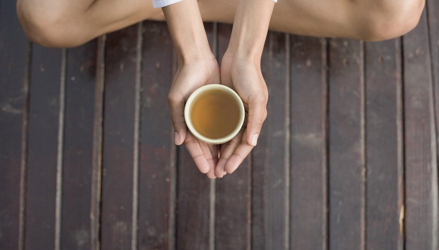 Tea and meditation can help alleviate stress. Tea and meditation can help alleviate stress.