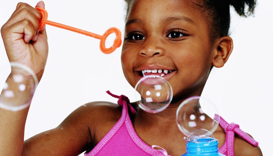 Have fun blowing your own homemade bubbles. Have fun blowing your own homemade bubbles.