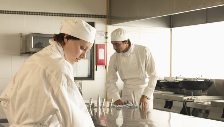 Photo Credit: Nick White/Photodisc/Getty Images Proper kitchen hygiene reduces the risk of food contamination.