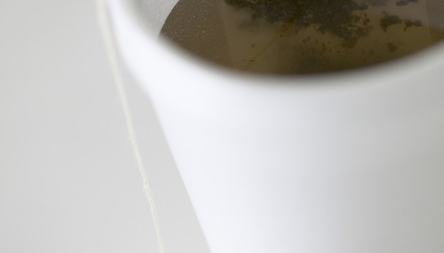 Photo Credit: NA/AbleStock.com/Getty Images The cup that holds your hot beverage is made up of a polymer with styrene monomers, polystyrene.