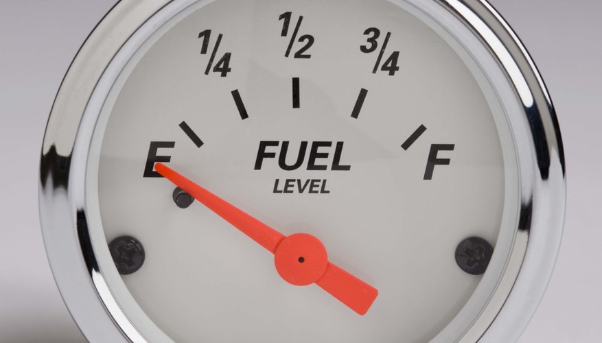 Fuel gauge on empty