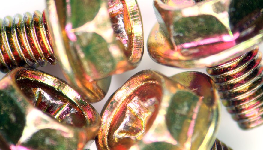 Flanged-hex screws used in computer hardware