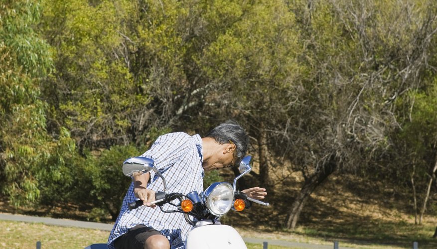 Man on scooter