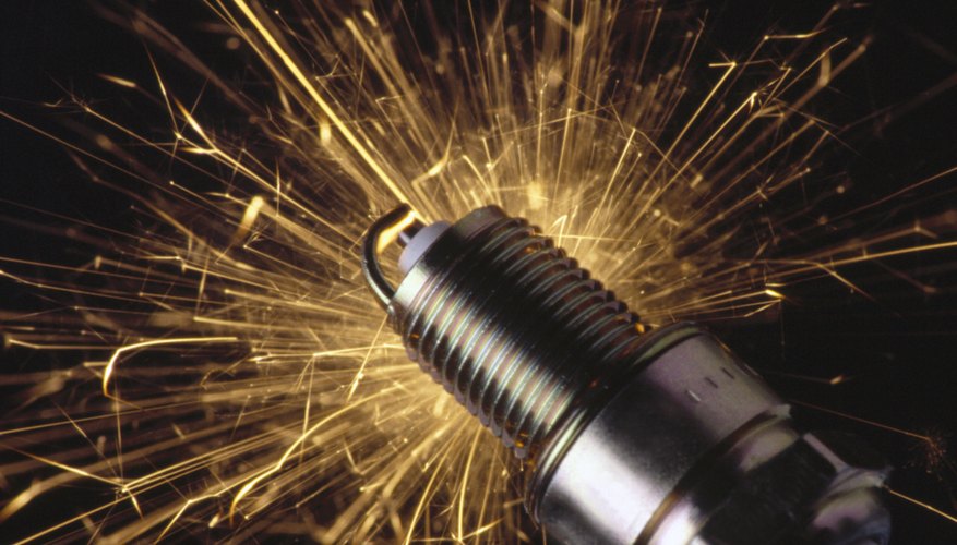 Sparks from spark plug