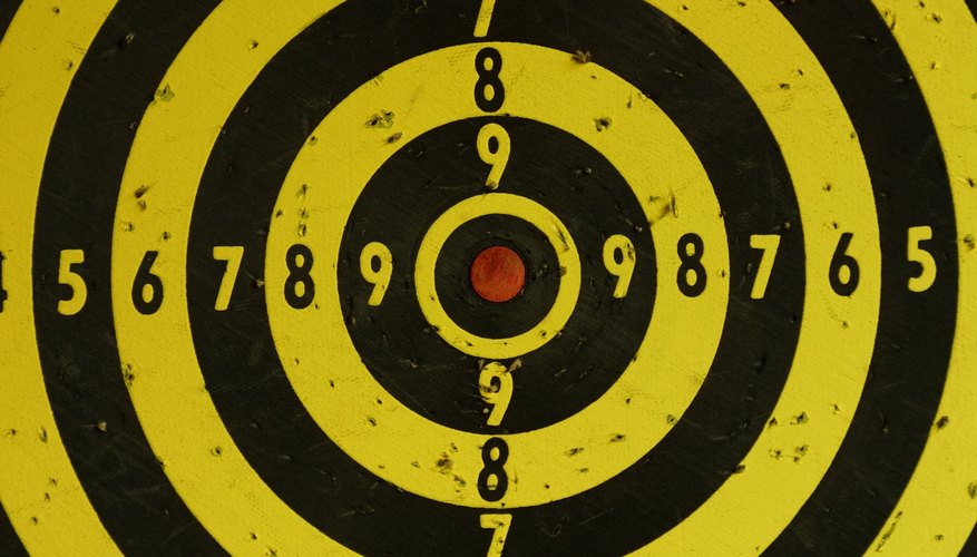 Photo Credit: Photos.com/Photos.com/Getty Images Shooting practice often uses a target
