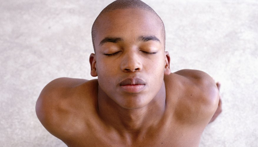Man breathing Man breathing