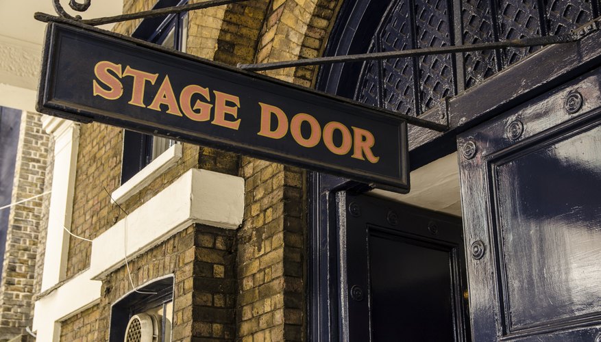 Theater stage door entrance