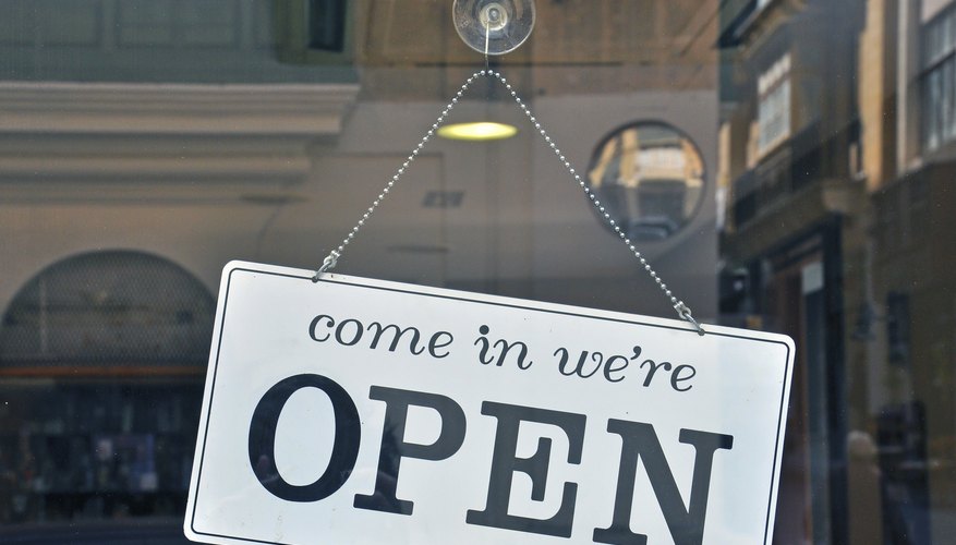 Photo Credit: Krasnevsky/iStock/Getty Images Open sign on new restaurant