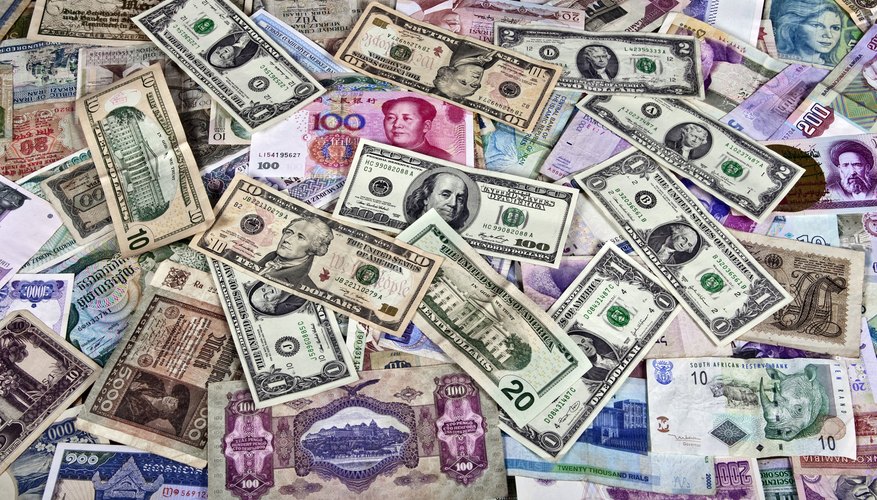 Photo Credit: minemero/iStock/Getty Images Money from around the world.